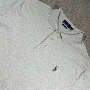 Polo Ralph Lauren Men's Crewneck Custom Slim Fit T-Shirt Beige Mens 2XL